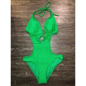 Green Monokini Swimsuit